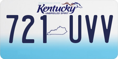 KY license plate 721UVV