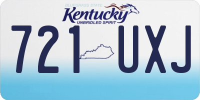 KY license plate 721UXJ