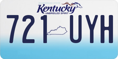 KY license plate 721UYH