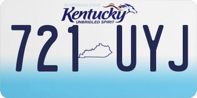 KY license plate 721UYJ
