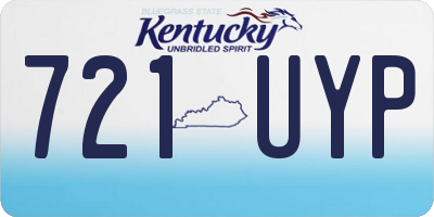 KY license plate 721UYP