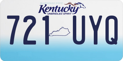 KY license plate 721UYQ