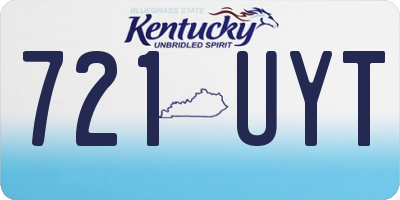 KY license plate 721UYT