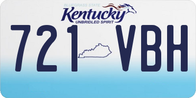 KY license plate 721VBH