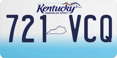 KY license plate 721VCQ