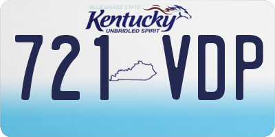 KY license plate 721VDP
