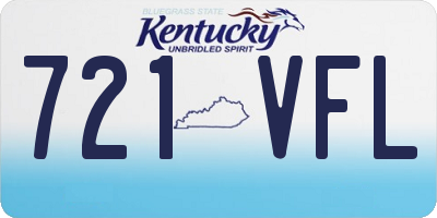 KY license plate 721VFL