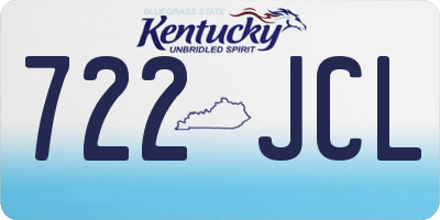 KY license plate 722JCL