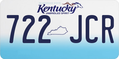 KY license plate 722JCR