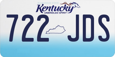 KY license plate 722JDS