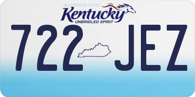 KY license plate 722JEZ