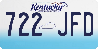 KY license plate 722JFD