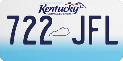 KY license plate 722JFL