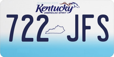KY license plate 722JFS
