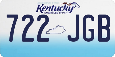 KY license plate 722JGB