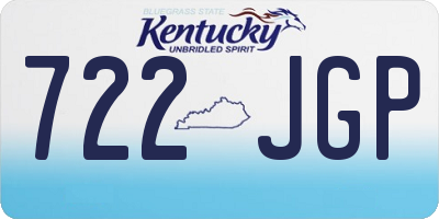KY license plate 722JGP