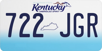 KY license plate 722JGR