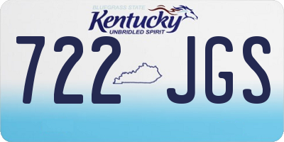 KY license plate 722JGS