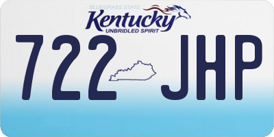 KY license plate 722JHP