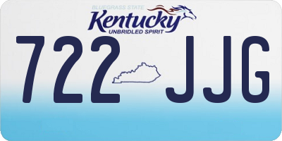 KY license plate 722JJG