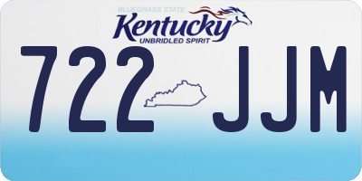 KY license plate 722JJM