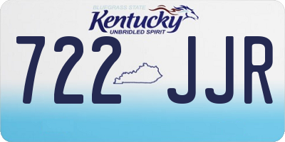KY license plate 722JJR