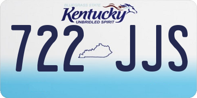 KY license plate 722JJS