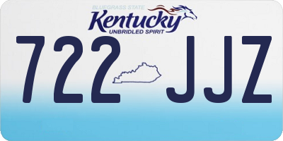 KY license plate 722JJZ