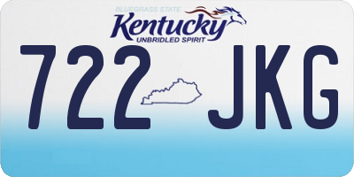 KY license plate 722JKG