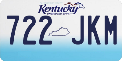 KY license plate 722JKM
