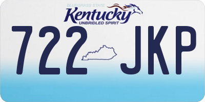 KY license plate 722JKP
