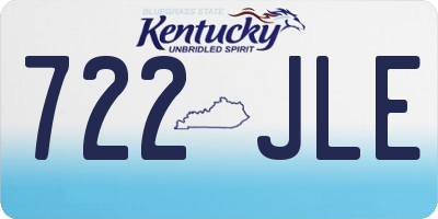 KY license plate 722JLE