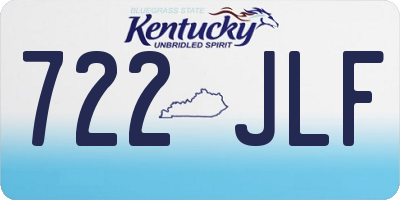 KY license plate 722JLF