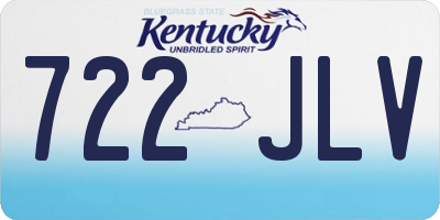 KY license plate 722JLV