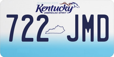 KY license plate 722JMD