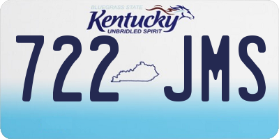 KY license plate 722JMS