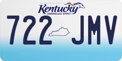 KY license plate 722JMV