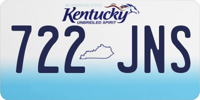 KY license plate 722JNS