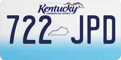 KY license plate 722JPD