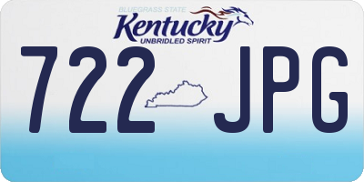 KY license plate 722JPG