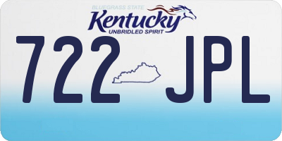 KY license plate 722JPL