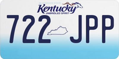 KY license plate 722JPP