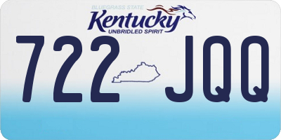 KY license plate 722JQQ