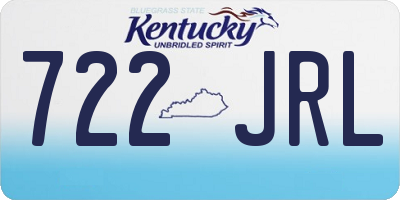 KY license plate 722JRL