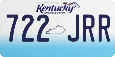 KY license plate 722JRR