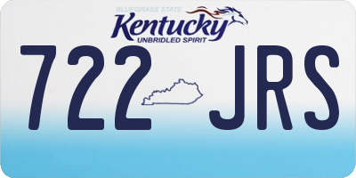 KY license plate 722JRS