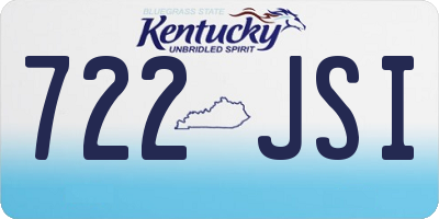 KY license plate 722JSI