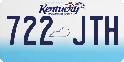 KY license plate 722JTH