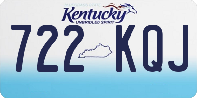 KY license plate 722KQJ