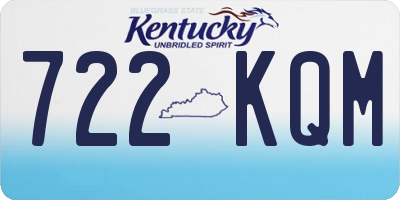 KY license plate 722KQM
